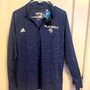 Women’s Rice Athletics adidas dri-fit long sleeve pullover, size L